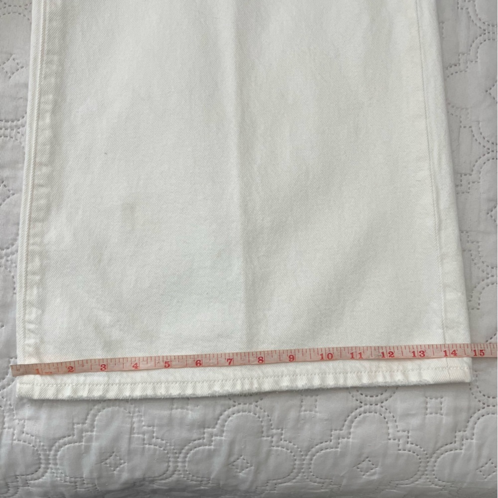 Levi's XL Flood High Rise Wide Leg Jeans White Size 29 - Picture 10 of 17